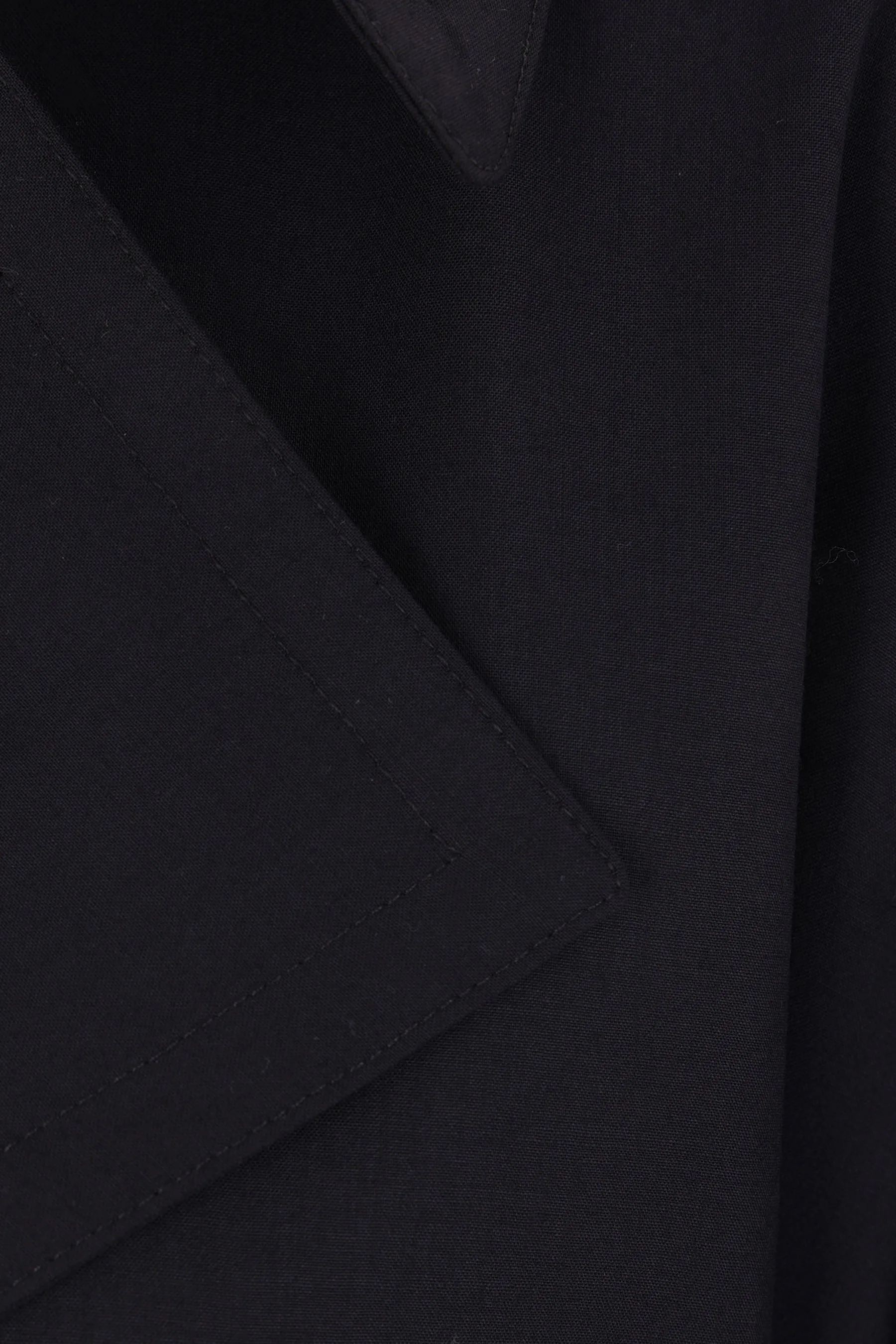 Wool Double-Breasted Trench