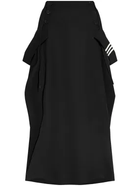 Y-3 REFINED RECYCLED-POLYESTER SKIRT