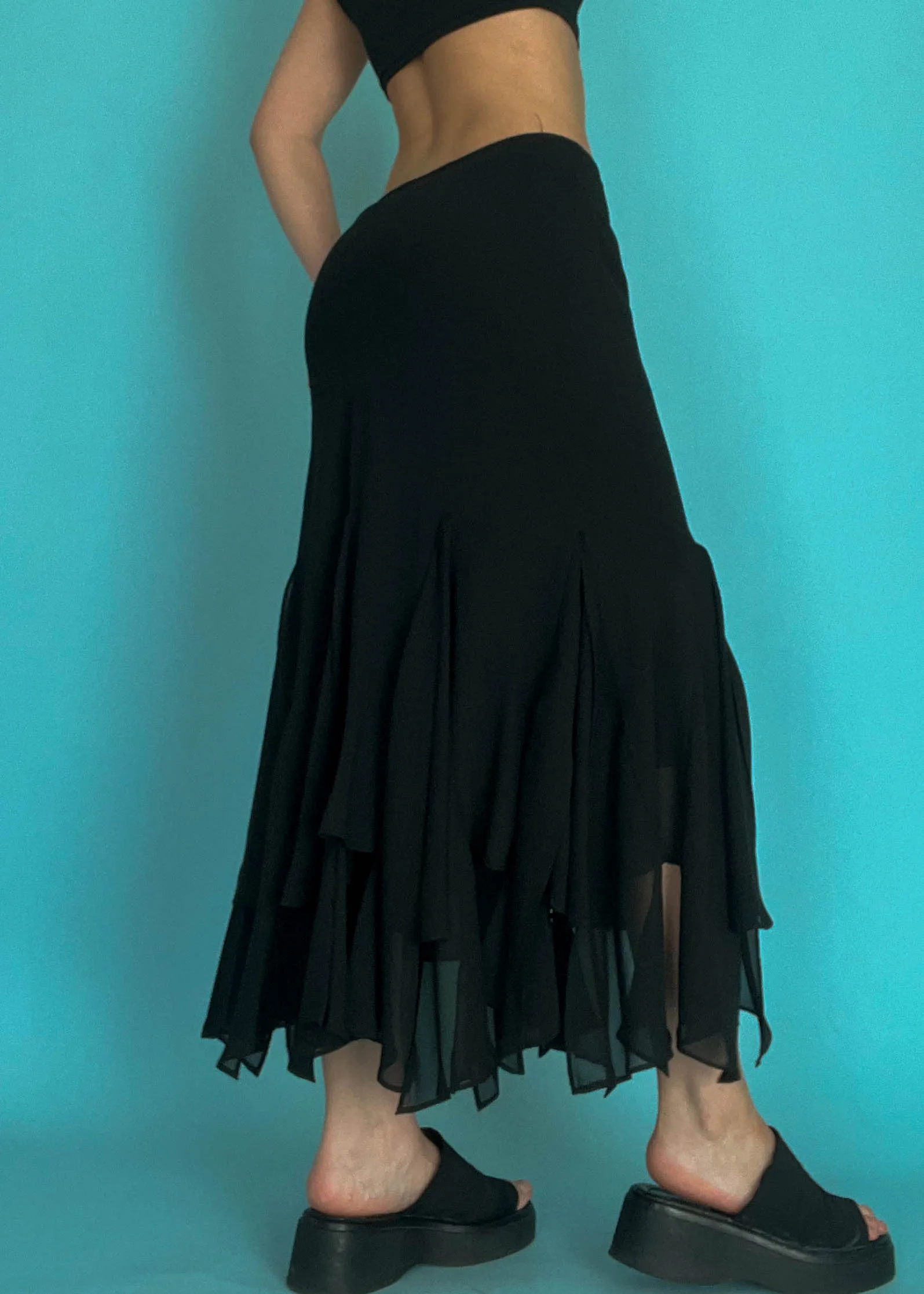 Y2k Mermaid Maxi Skirt (S-M)