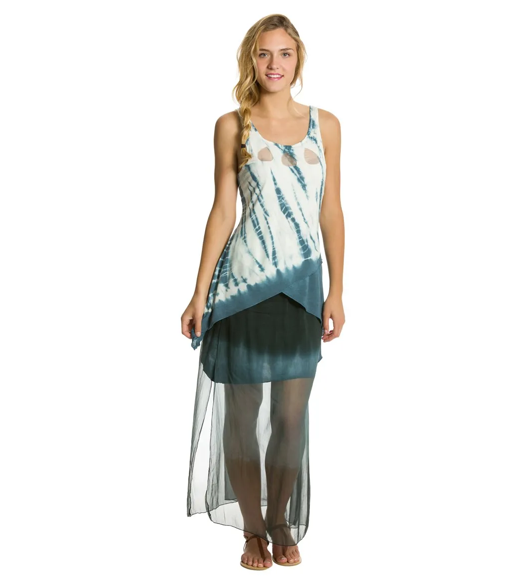 Yak & Yeti Dip Dye Shiffan Maxi Skirt