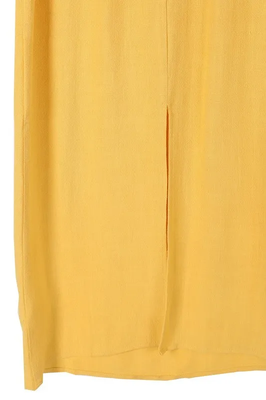 Yellow Slip Dress