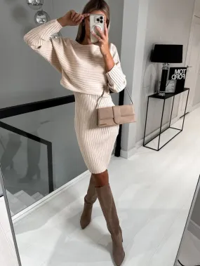 Yvana - Elegant set (Dress   Sweater)