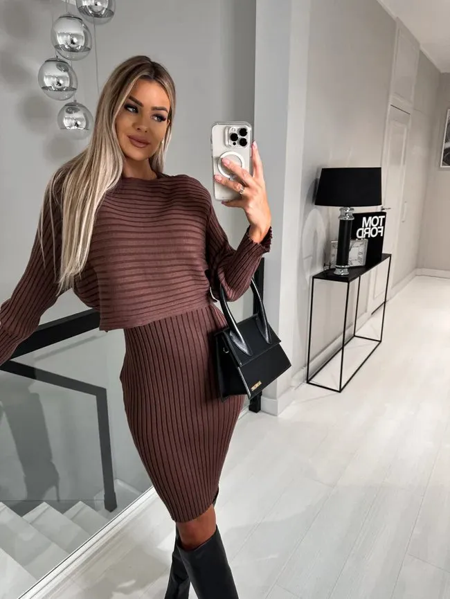Yvana - Elegant set (Dress   Sweater)